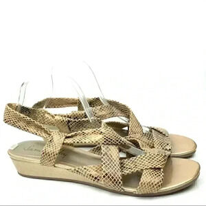 Sam & Libby sandals size 10 Beaming gold brown